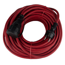  Skjøteledning gummi 20 meter rød